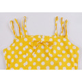 Vintage Summer Polka Dot Princied Party Dresses Cotton